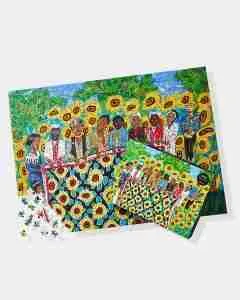 Faith Ringgold's The sunflower quilting bee at Arles jigsaw puzzle